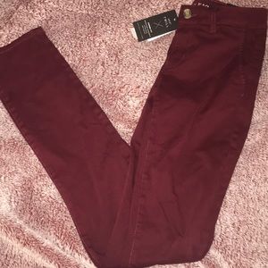 American Eagle maroon jeans